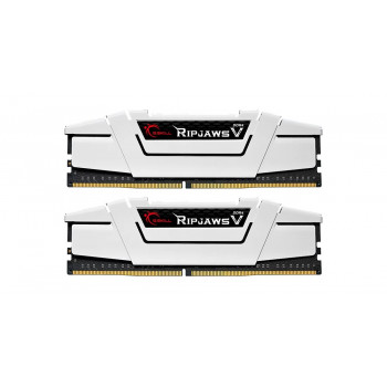 G.Skill Ripjaws V F4-3600C16D-16GVWC kit di memoria DDR4-3600, 16 GB (2 x 8 GB), CL16, XMP2, bianco