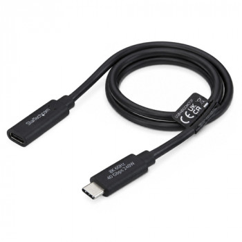 StarTech.com USB440GCMCF2F cavo di prolunga USB4, USB-C maschio – USB-C femmina, 60 cm, nero