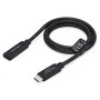 StarTech.com USB440GCMCF2F cavo di prolunga USB4, USB-C maschio – USB-C femmina, 60 cm, nero