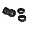Thermaltake Pacific PETG raccordo a 45° a doppia compressione, diametro esterno 16 mm, G1/4, nero (CL-W098-CA00BL-A)