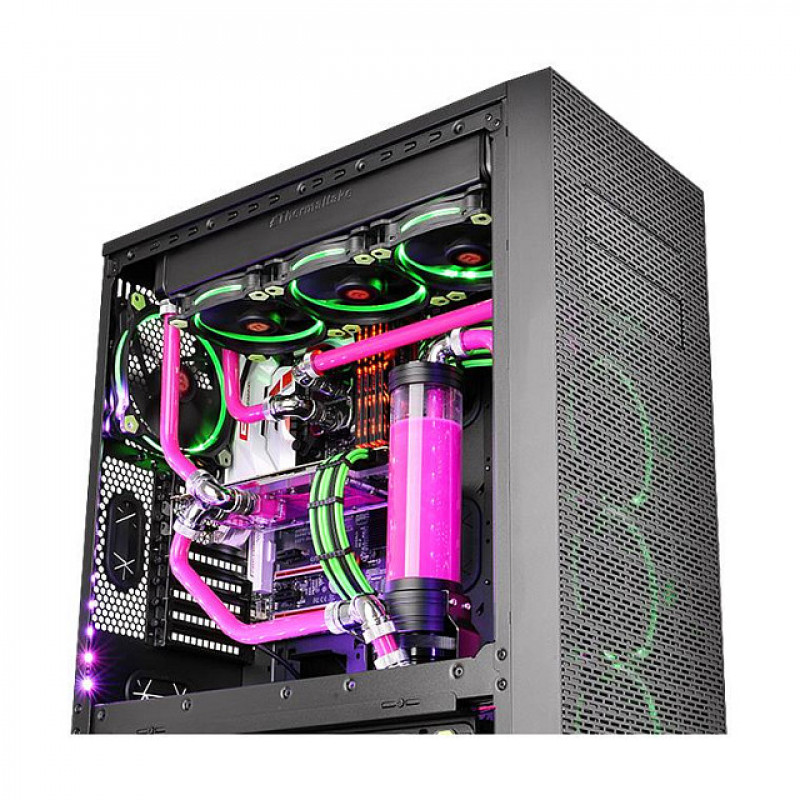 Thermaltake Pacific PETG raccordo a 45° a doppia compressione, diametro esterno 16 mm, G1/4, nero (CL-W098-CA00BL-A)