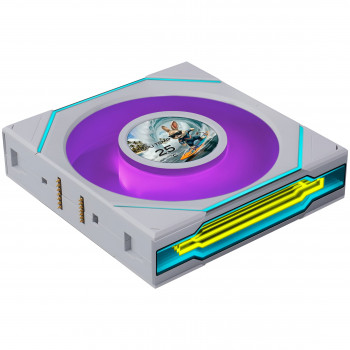 Lian Li UNI FAN SL-INF 120 FLEX LCD Wireless ventola per case, ARGB e LCD, 120 mm, bianca