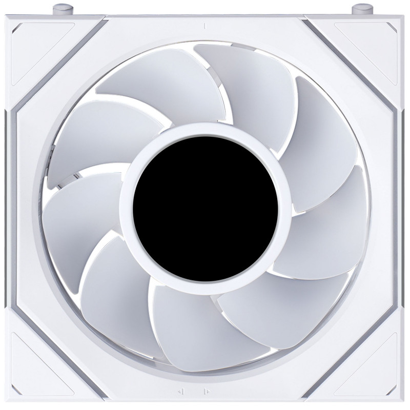 Lian Li UNI FAN SL-INF LCD FLEX Wireless ventola per case, ARGB e LCD, Reverse Blade, 120 mm, bianca