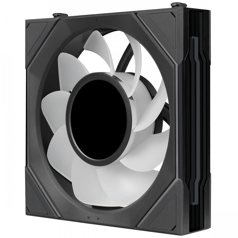 Lian Li UNI FAN SL-INF LCD FLEX Wireless ventole per case (3 pz.) con controller, ARGB e LCD, Reverse Blade, 120 mm, nere