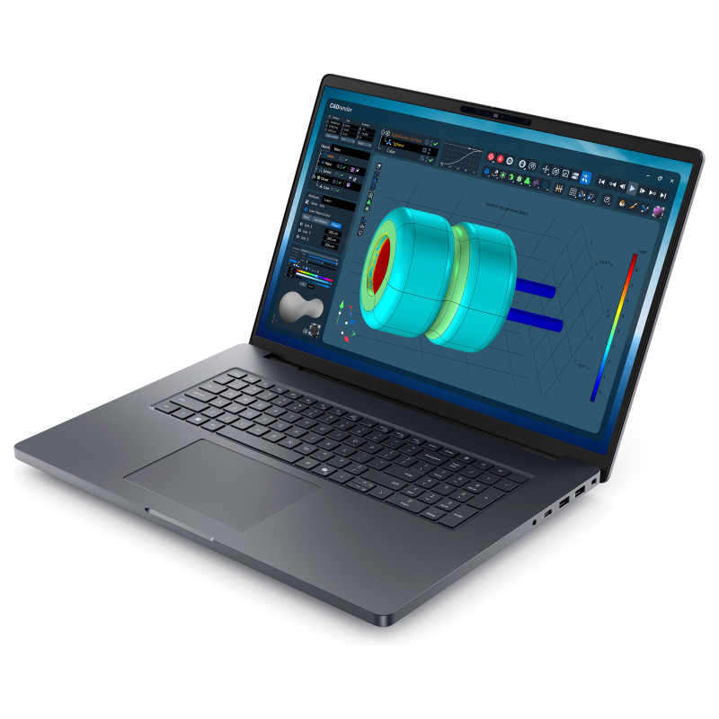 Dell Pro Max 18 Plus MB18250 notebook, 18 pollici, Intel Core Ultra 7 265HX, 32 GB RAM, 1 TB SSD, NVIDIA RTX PRO 2000, Windows 11 Pro