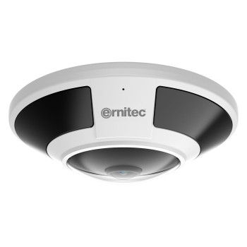 Telecamera di sicurezza Ernitec Saturn Pro 12MP fisheye, 15 m, PoE, IP66, IK10, NDAA