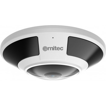 Telecamera di sicurezza Ernitec Saturn Pro 12MP fisheye, 15 m, PoE, IP66, IK10, NDAA