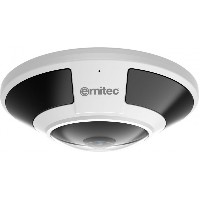 Telecamera di sicurezza Ernitec Saturn Pro 12MP fisheye, 15 m, PoE, IP66, IK10, NDAA
