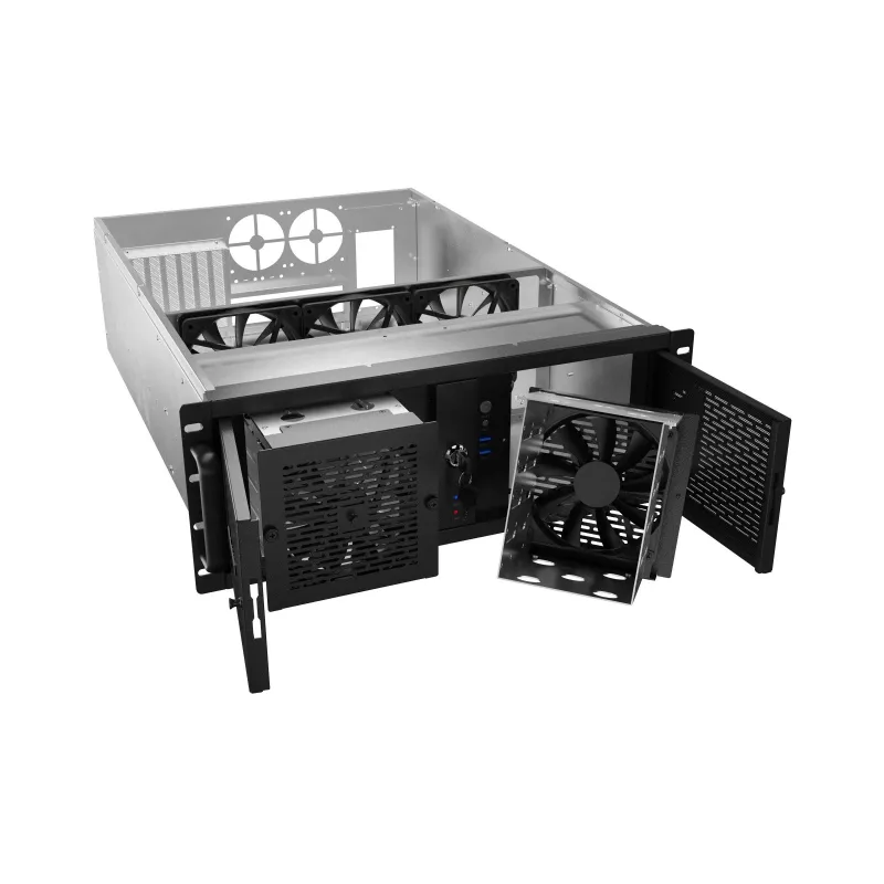 Case server Lanberg SC01-6504-12B, E-ATX 650/12, 19 pollici, 4U