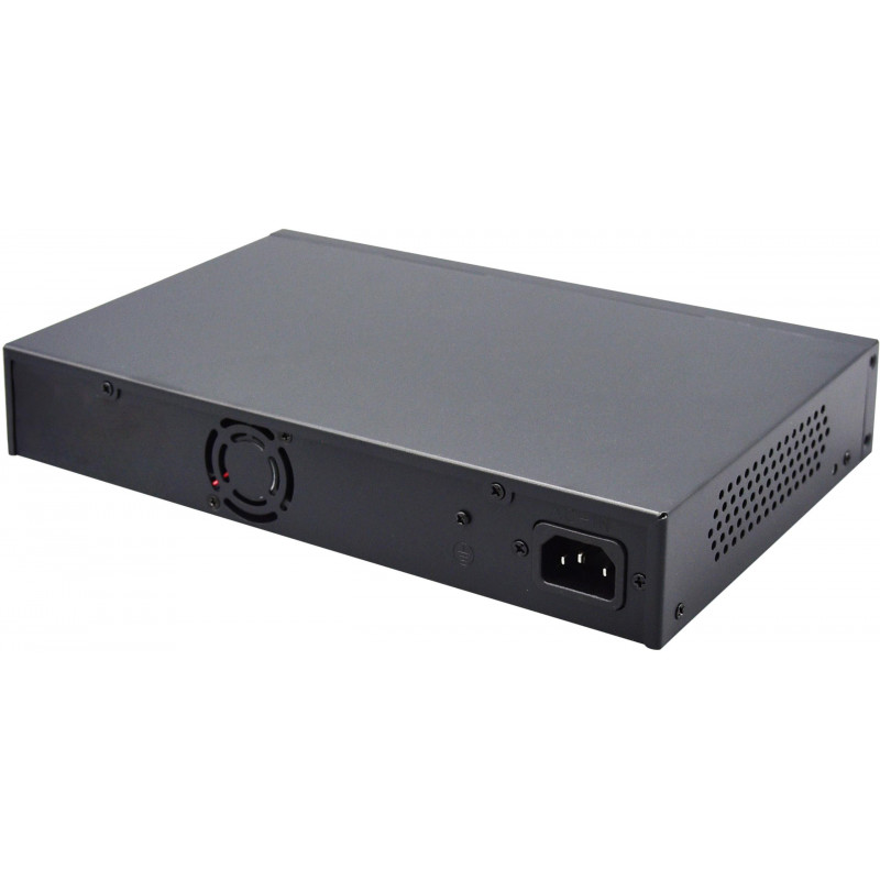 Switch PoE Getfort GF-220G-16P-240, 16 x GE PoE + 2 x GE + 2 x SFP, 240 W
