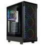 Case PC Kolink AM2 ARGB Midi Tower, ATX, vetro temperato, 4 ventole da 120 mm incluse, nero