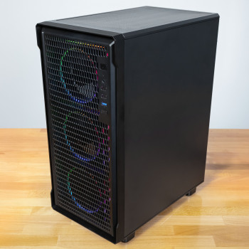 Case PC Kolink AM2 ARGB Midi Tower, ATX, vetro temperato, 4 ventole da 120 mm incluse, nero