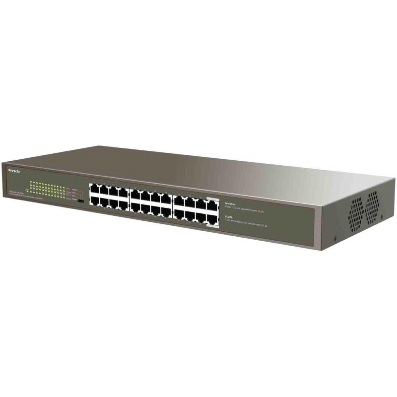 Switch PoE Tenda TEG1124P-24-250W, 24 porte, 250 W