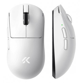 MCHOSE A7 V2 Ultra mouse da gioco wireless, bianco