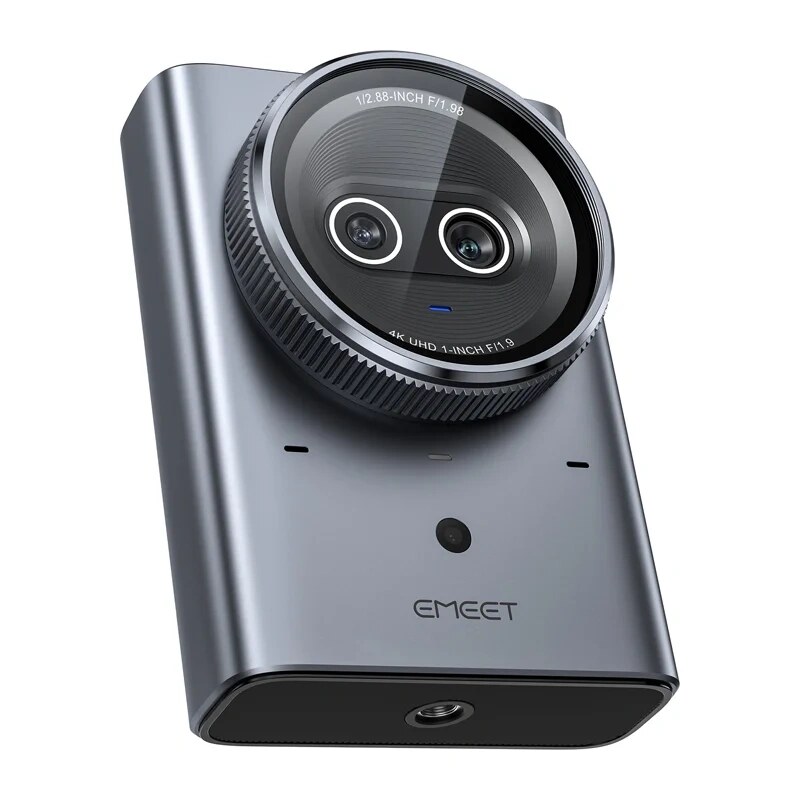 Emeet Prime SE webcam, 4K, doppio obiettivo