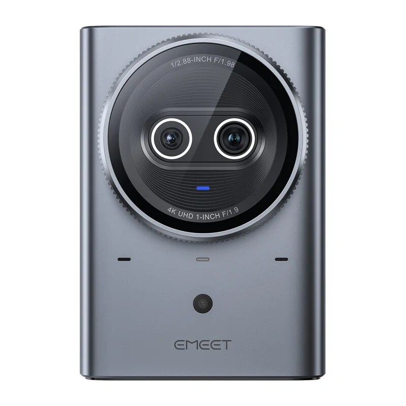 Emeet Prime SE webcam, 4K, doppio obiettivo