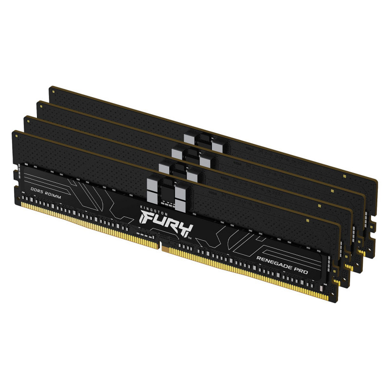 Kingston FURY Renegade Pro KF564R32RBE2K4-128 kit di memoria DDR5-6400 ECC registrata, 128 GB (4 x 32 GB), CL32, nero