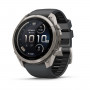Smartwatch Garmin Fenix 9 Pro inReach, 51 mm, cassa in titanio, cinturino in silicone grafite/nero