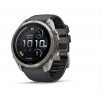 Smartwatch Garmin Fenix 9 Pro inReach, 51 mm, cassa in titanio, cinturino in silicone grafite/nero