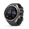 Smartwatch Garmin Fenix 9 Pro inReach, 51 mm, cassa in titanio, cinturino in silicone grafite/nero