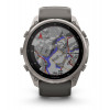 Smartwatch Garmin Fenix 9 Pro inReach, 51 mm, cassa in titanio, cinturino in silicone grafite/nero