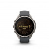 Smartwatch Garmin Fenix 9 Pro, 47 mm, cassa in titanio, cinturino in silicone grafite/nero