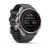 Smartwatch Garmin Fenix 9 Pro, 47 mm, cassa in titanio, cinturino in silicone grafite/nero