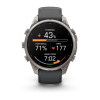 Smartwatch Garmin Fenix 9 Pro, 47 mm, cassa in titanio, cinturino in silicone grafite/nero