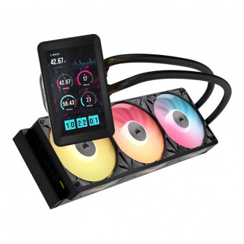 Corsair iCUE LINK TITAN II 360 RX LCD dissipatore a liquido all-in-one, 360 mm, RGB, nero, CW-9061045-WW
