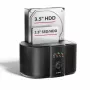 Axagon ADSA-SC docking station per dischi SATA da 2,5/3,5 pollici, USB-C 5 Gbps, con funzione di clonazione