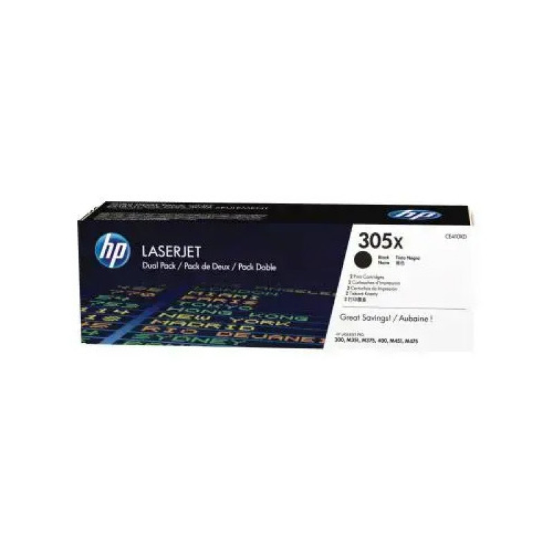 HP 305X CE410XD cartuccia toner, nero (2 pz.)
