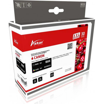Astar AS70729 confezione cartucce d'inchiostro per Canon PG-560XL + CL-561XL, nero + colore