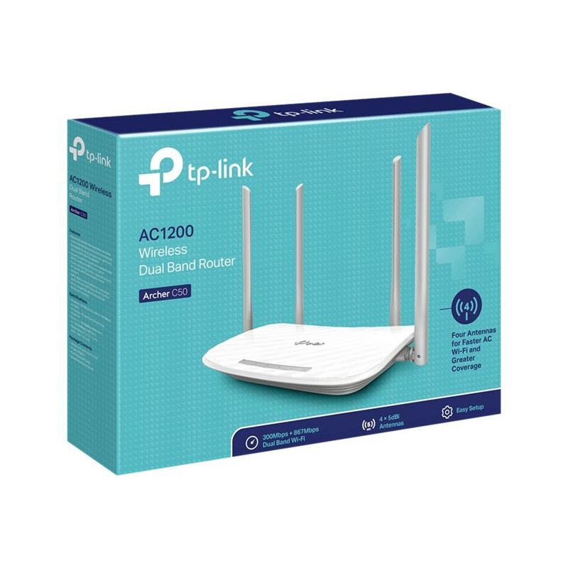 TP-Link Archer C50 (EU) V6.46 router wireless, AC1200, dual band
