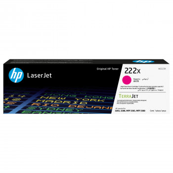 HP 222X W2223X cartuccia toner originale LaserJet ad alta resa, magenta