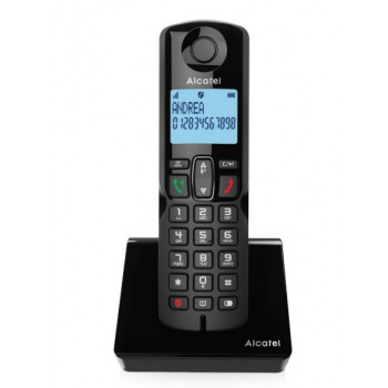 Alcatel S280 EWE telefono cordless DECT con vivavoce, nero