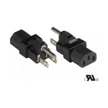 Good Connections PA-4530S cavo adattatore di alimentazione USA tipo B (NEMA 5-15P) a IEC 60320 C13, UL, nero