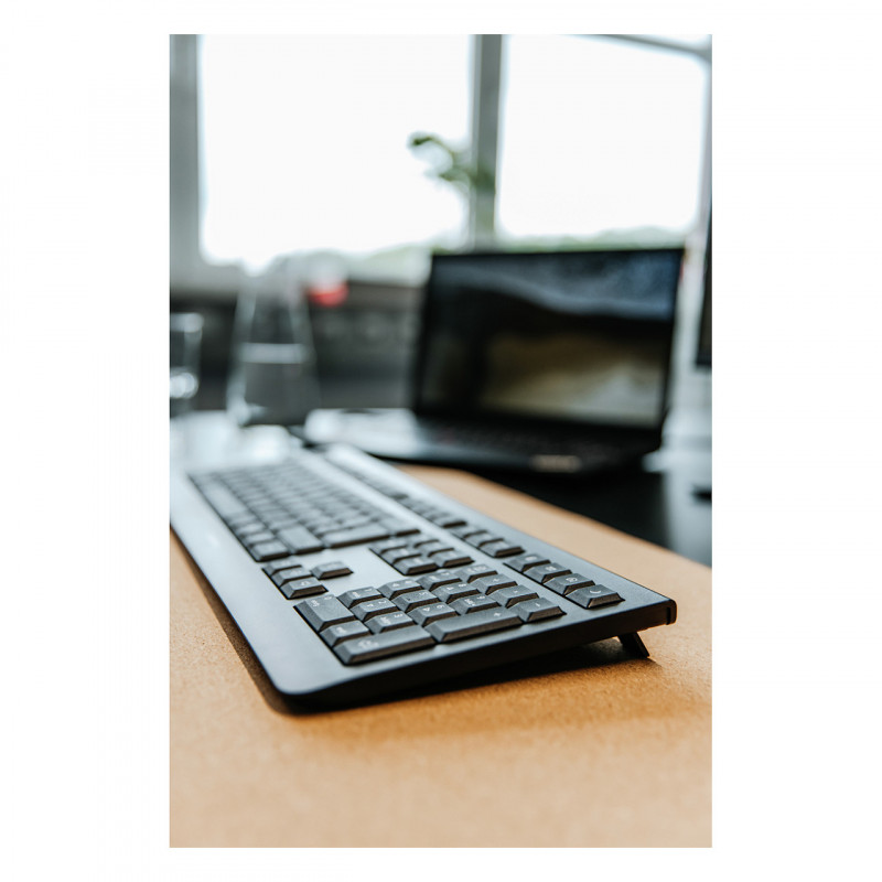 Cherry KW 3000 tastiera da scrivania wireless, 2,4 GHz, AZERTY (francese), nera