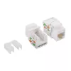 LogiLink NK4006 modulo keystone RJ45, Cat.5e UTP, terminazione a perforazione 90°, bianco