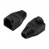 LogiLink MP0064 copriconnettore RJ45 6,5 mm, nero, CAT6A (50 pz.)