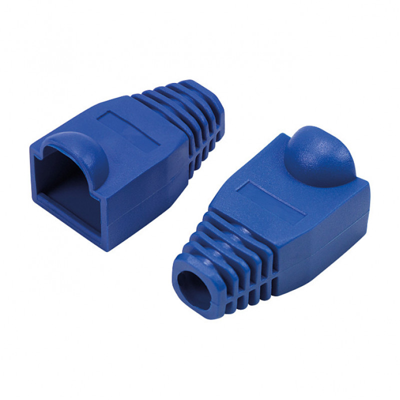 LogiLink MP0066 copriconnettore RJ45 6,5 mm, blu (50 pz.)