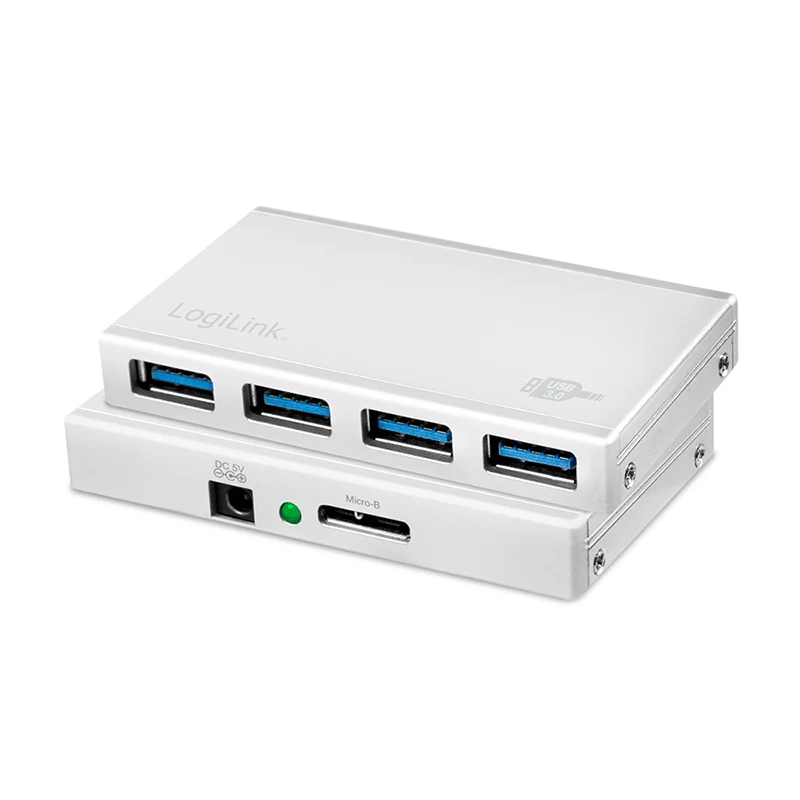 LogiLink UA0421 hub USB 3.0, 4 porte, con alimentatore
