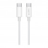 LogiLink CU0341 cavo USB 2.0 Type-C, C/M a C/M, 480 Mbps, 60 W, nylon, bianco, 1 m