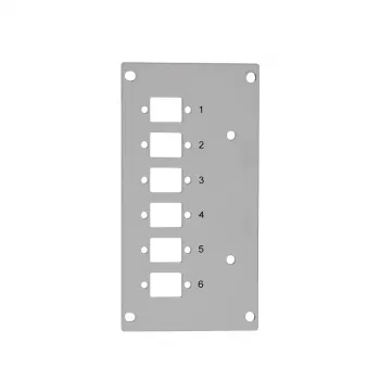 LogiLink FB5002 pannello frontale per fibra ottica, 6 LC-D / 6 SC-S, per cassetto di giunzione