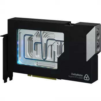 Thermal Grizzly DeltaMate blocco ad acqua per GPU Suprim 5090, nero/argento