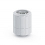 Bitspower Artemis BPM-ATRCPF-CC3-SL raccordo dritto girevole, filetto maschio G1/4 per tubo 16/10 mm, argento sabbiato