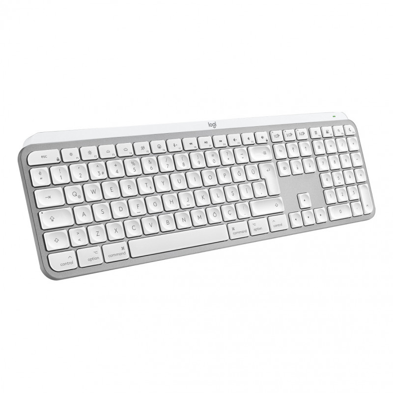 Logitech Master Series MX Keys S for Mac 920-011628 tastiera, layout svizzero (CH), grigio chiaro