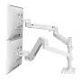 Ergotron LX Pro kit di montaggio per monitor (doppio braccio articolato), modulare, per 2 display LCD, morsetto a C piatto, bianco, fino a 24"