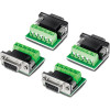 TRENDnet TI-S400 adattatore seriale RS-232 a RS-422/485, conforme TAA (4 pz.), verde / grigio