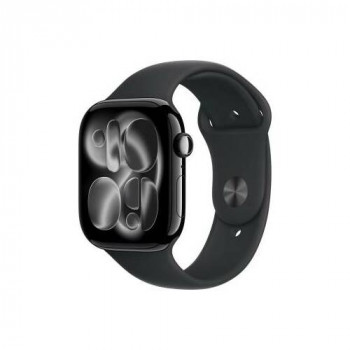 Apple Watch Series 11 smartwatch 5G, cassa in alluminio da 46 mm, S/M, nero, MFC24QL/A