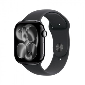 Apple Watch Series 11 smartwatch 5G, cassa in alluminio da 46 mm, M/L, nero, MFC44QL/A